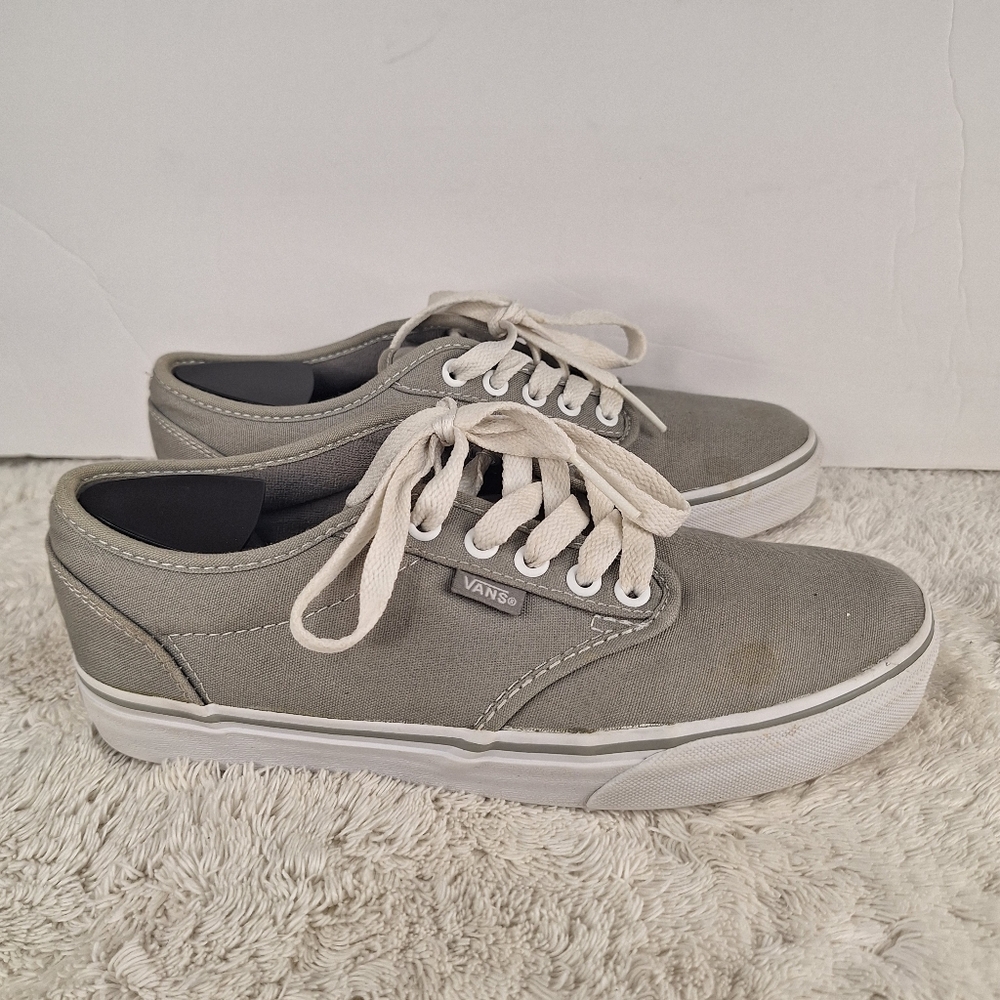 Vans Men's Gray Canvas Sneakers